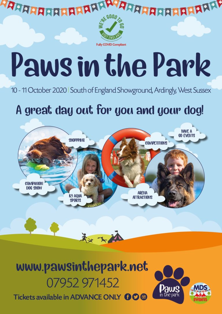 Paws in the Park Show South of England Showground