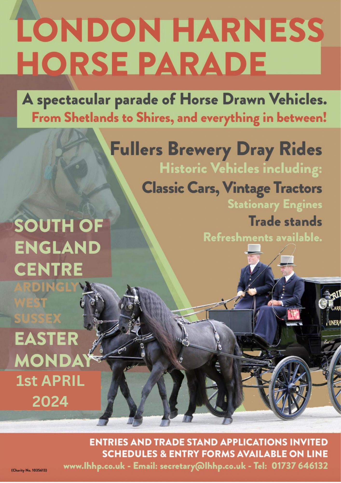 London Harness Horse Parade South of England Event Centre